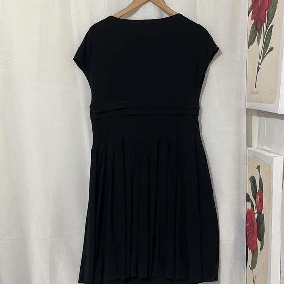 Jones New York Faux Wrap Sleeveless Pleated Waist Dress a308 - Picture 5 of 5